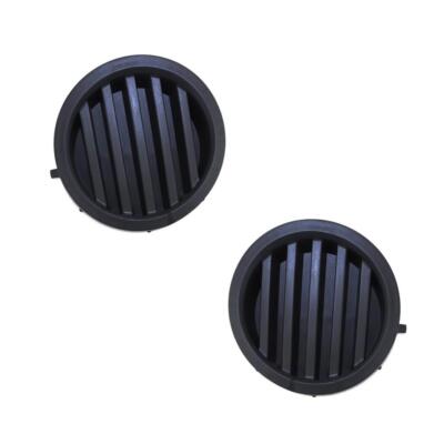 Left+Right Side Black Fog Lamp Cover Trim Bumper Insert For 04-14 Titan Armada