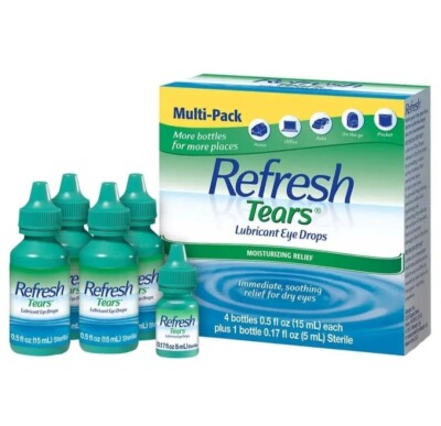 Refresh Tears Lubricant Eye Drops 4+1 Bonus Multi-Pack 65 ml EXP 2025 (S7)
