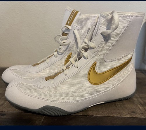 Nike Machomai 2 Boxing Shoes White/Gold Men's Size 6 | eBay