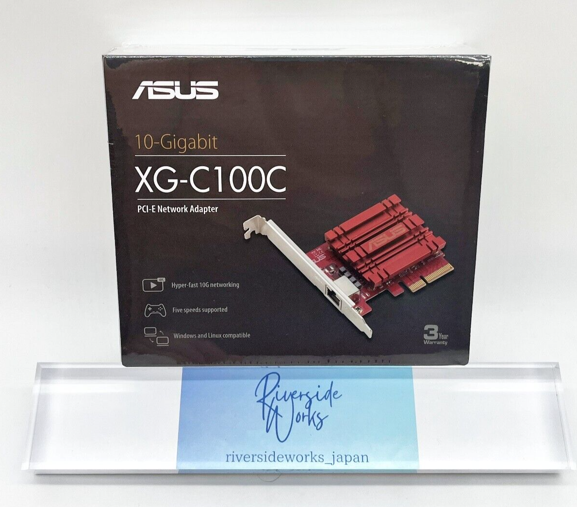 ASUS XG-C100C V3 PCI-E Network Adapter 10GBASE-T Brand New ASUS XG-C100C V3 PCI-E Network Adapter 10GBASE-T Brand New