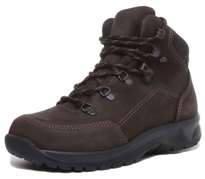 Pre-owned Finn Comfort Tibet Lace Up Comfort Hiker Womens Boot Brown Us 5 - 11
