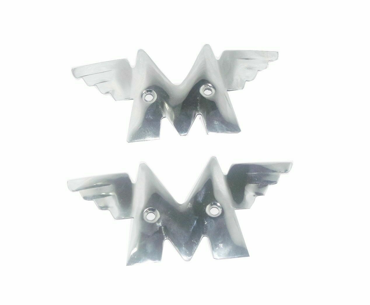 Matchless G3 G9 G12 G80 Fuel Tank Chrome Badge Decal Monogram Set M Wing  
