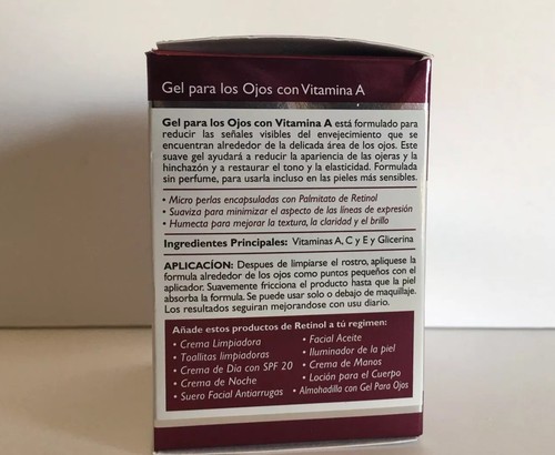 SKIN COSMETICS RETINOL ANTI-WRINKLE TREATMENT VITAMIN A EYE GEL-.05 FL. OZ.