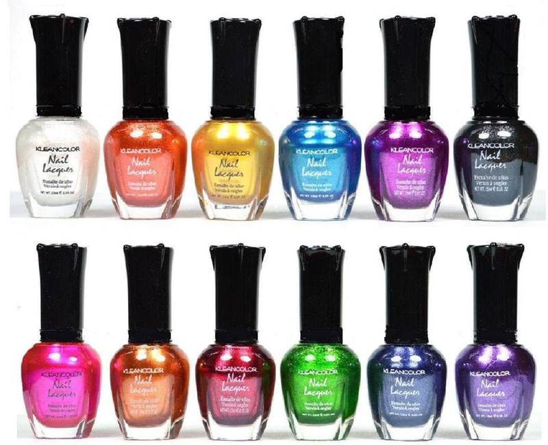 Nail Polish - Awesome Metallic Full Size Lacquer Lot of 12-Pc Set Body Care / Be