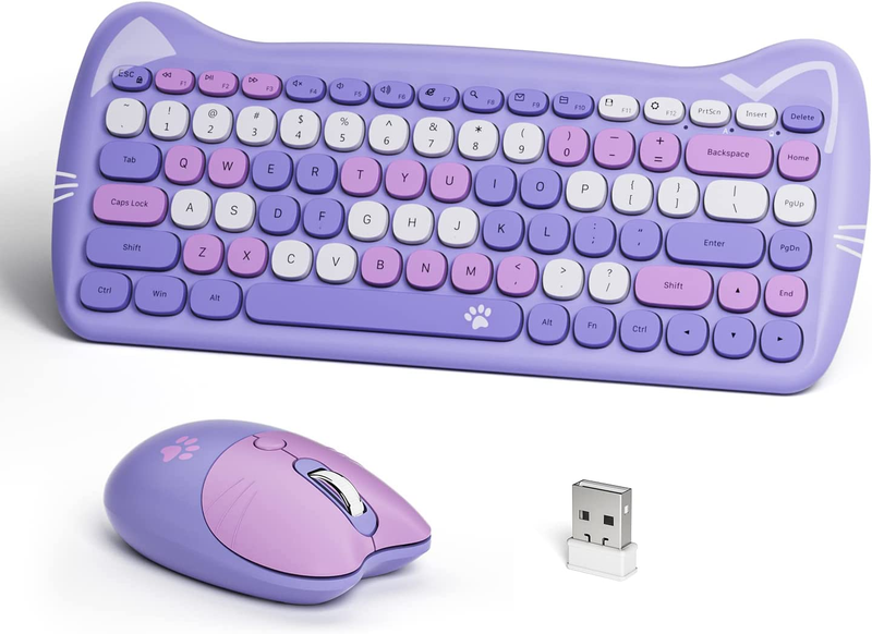 Mouse Combo,  Compact Wireless Keyboard And Mouse Set 2.4g Ult