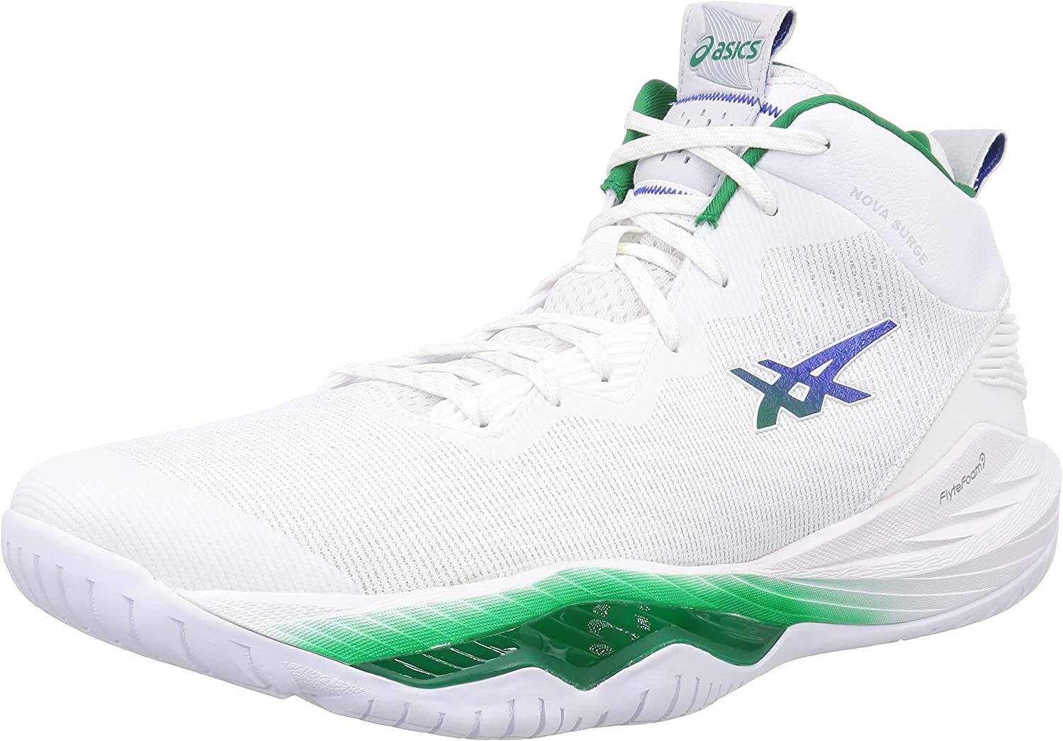 Asics Basketball Shoes NOVA SURGE 2 1061A040 White Kale With