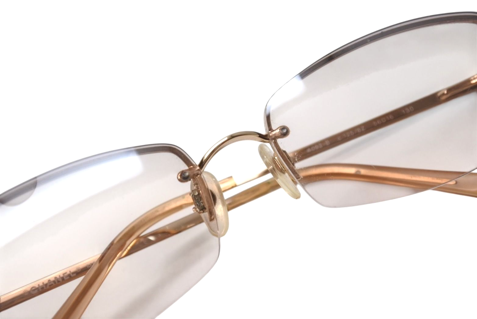 小物 Chanel Rimless Sunglasses Coco Logo 4093 CHANEL Rimless Sunglasses 4093-B Coco Logo Eyewear Body Only | eBay