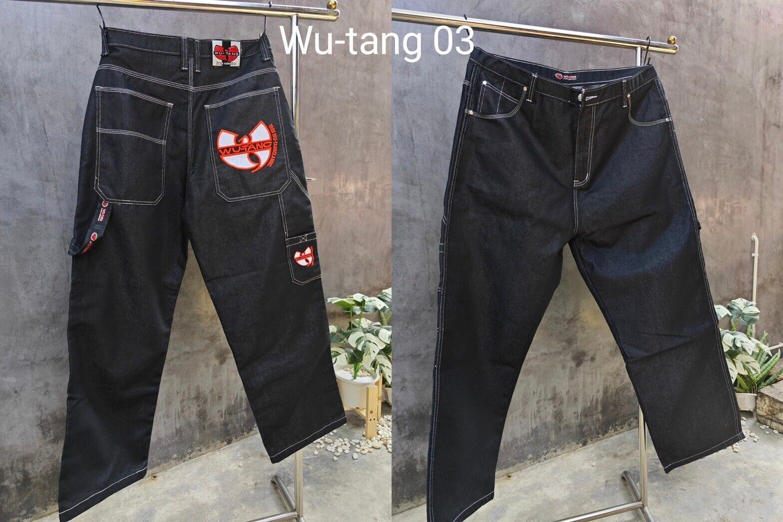 Vintage 90s WU-TANG CLAN Hip Hop Rap Baggy Jeans Skater Wu Vintage 90s WU-TANG CLAN Hip Hop Rap Baggy Jeans Skater Wu