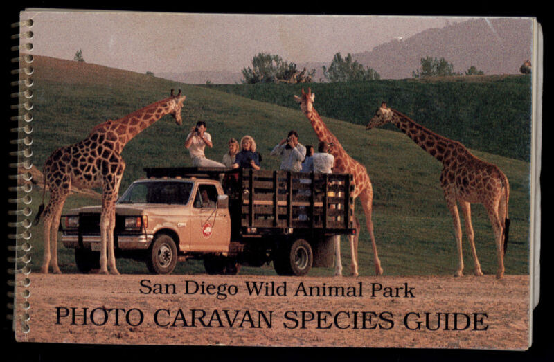 SAN DIEGO WILD ANIMAL PARK * 1993 Species Guide spiral bound softcover