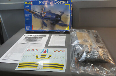 Revell 1:48 F4U-7 Corsair Model Kit 04590 Open Box