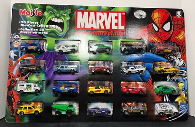 Marvel Maisto 20 Piece Die Cast Collection 2003 Marvel Characters Heroes Sealed