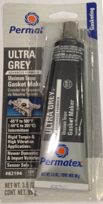 Permatex Ultra Grey RTV Gasket Maker 3.5 oz.Tube 82194 