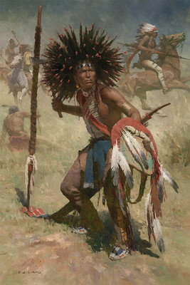 Z S Liang LAKOTA SASH BEARER, 1848 Native American, Lakota, giclee canvas #34/35