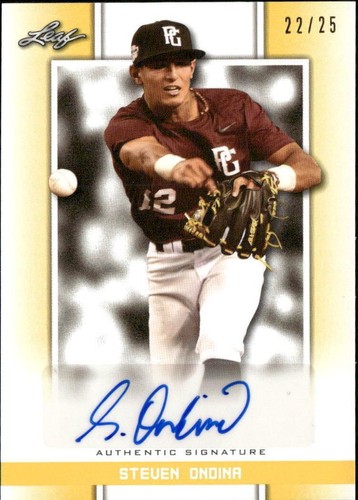 2019 Leaf Perfect Game National Showcase - Steven Ondina #BA-SO1