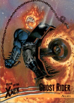 1996 Ultra X-Men Wolverine #42 Ghost Rider