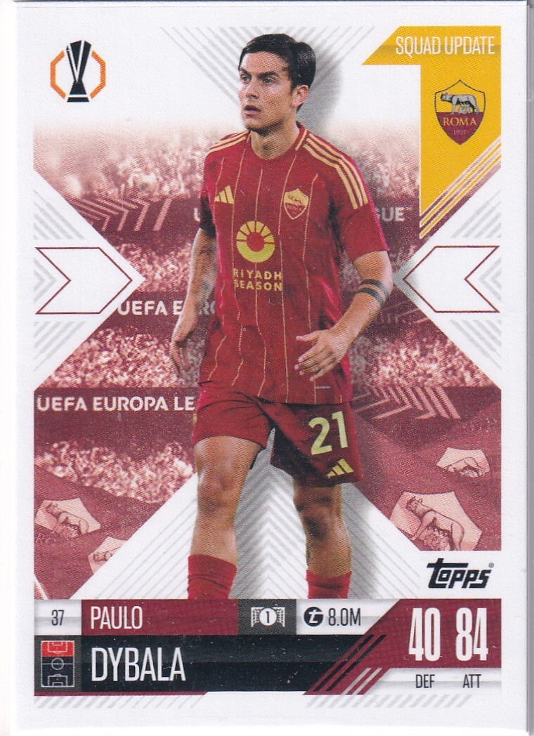 Topps Match Attax CL Extra 24/25 No. 37 Paulo Dybala Squad