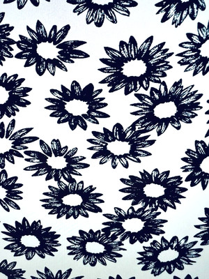 MARCCAIN Contemporary Skirt White/Navy Blue Size N4 Germany (10 US)