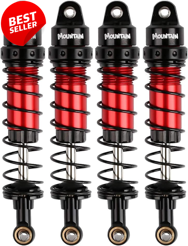 90mm RC Shock Absorbers 4PCS Oil Dampers for 1/10 Crawler SCX10 TRX-4 D90 - US