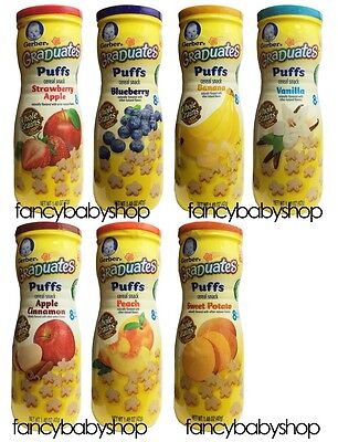 Gerber Puffs Graduates Cereal Snack Naturally Flavored 1.48 