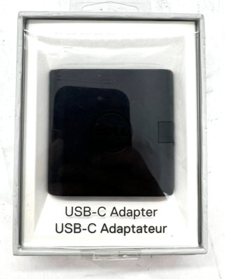 Lot of 2: Dell DA200 USB-C to HDMI/VGA/Ethernet/USB 3.0 Adapter - Black