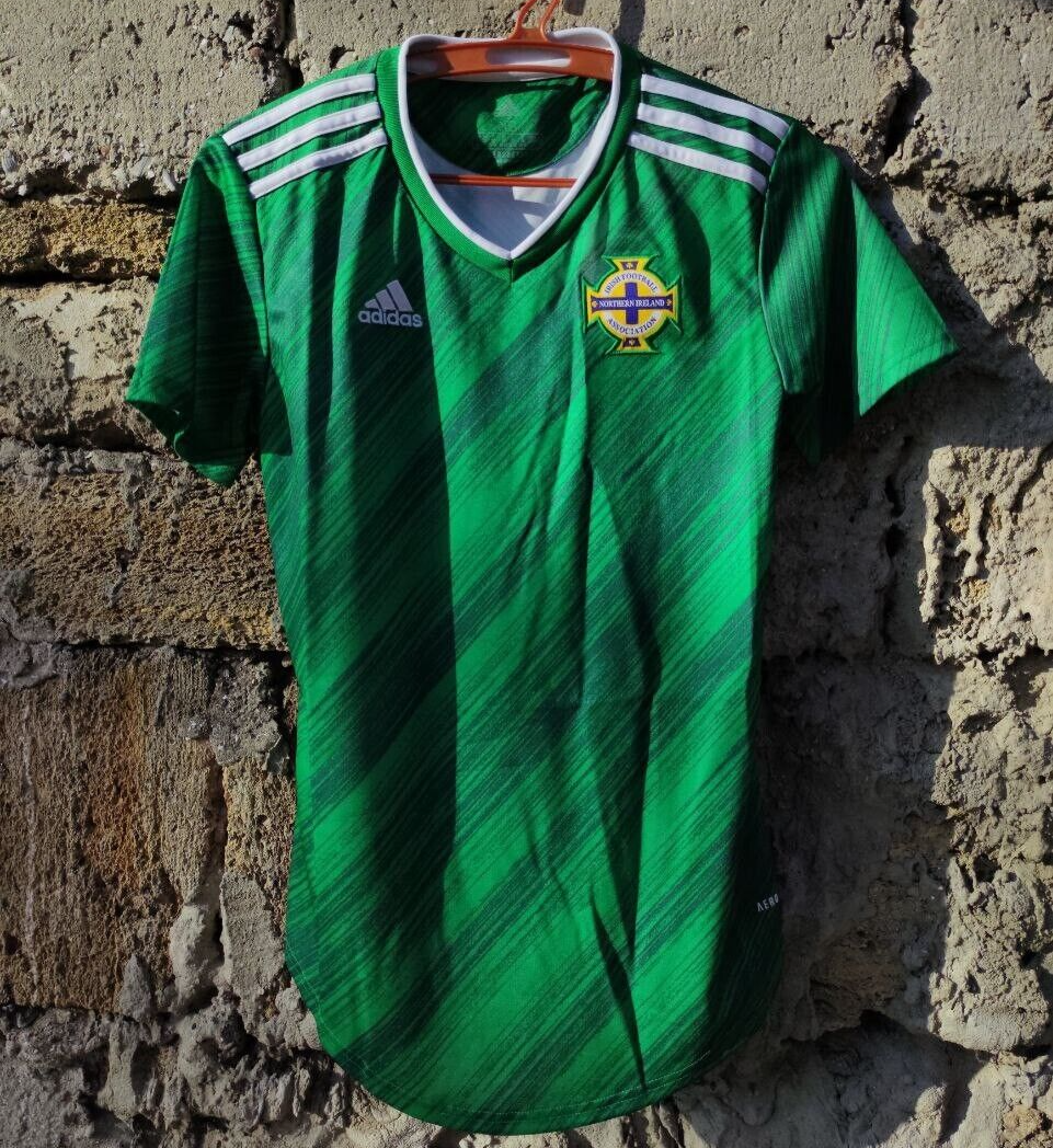 ウェア 95s IRELAND NATIONAL TEAM GAME SHIRTS 1992-94 Northern Ireland Home Shirt #2 - 6/10 - (L)