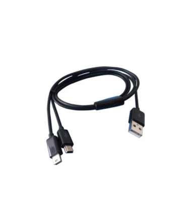 NWT 2-in-1 USB Micro B Dual Charging Cable - USB Type A - Android - Mini USB