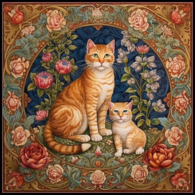 Chart Needlework Craft DIY Counted Cross Stitch Pattern - Deco Cats