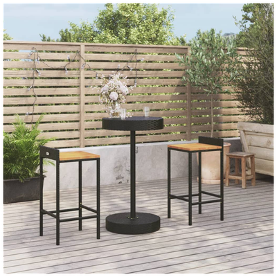 Elegant Garden Bar Set Modern Patio Bistro Set Table chair Set Solid Wood