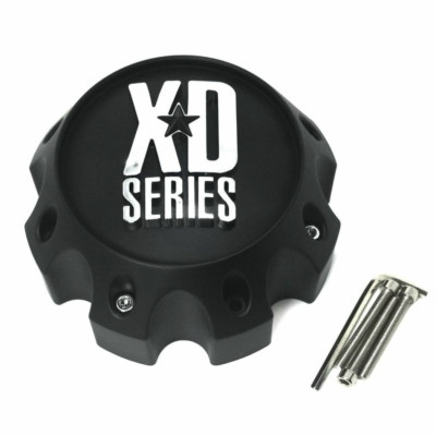 KMC XD Series 8 Lug Wheel Center Hub Cap Matte Black 8x6.5 8x165.1 8x170 8x180