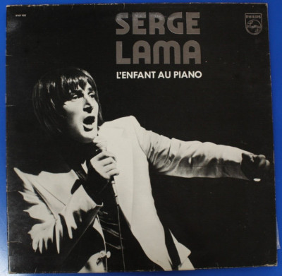 Scarce Serge Lama L'Enfant Au Piano LP-Philips 9101 102 France Pressing