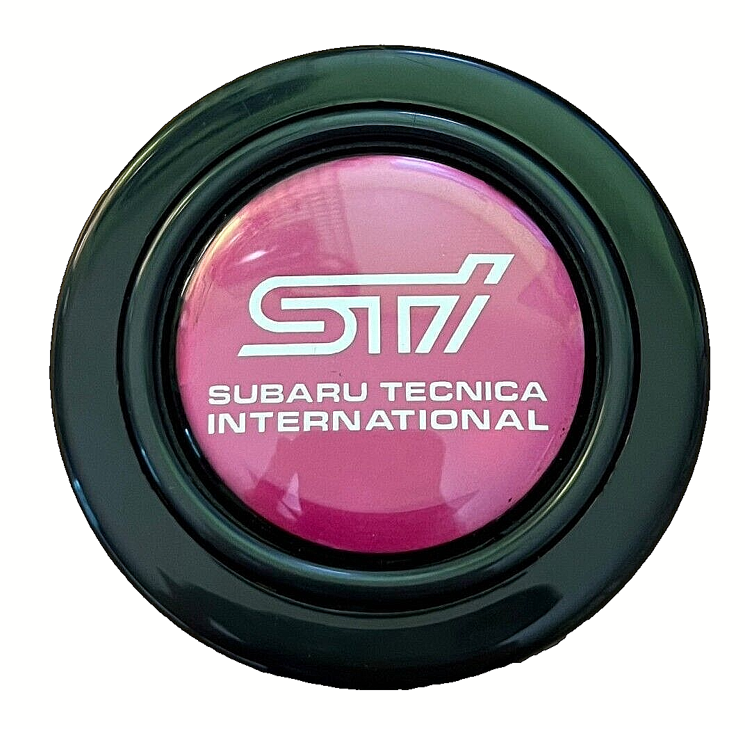 STI SUBARU PINK JDM Horn Button for SPARCO OMP MOMO NARDI