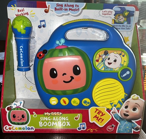Cocomelon Sing Along Boombox with Microphone 18+ Months & Up Toddler Kid Toy NEW