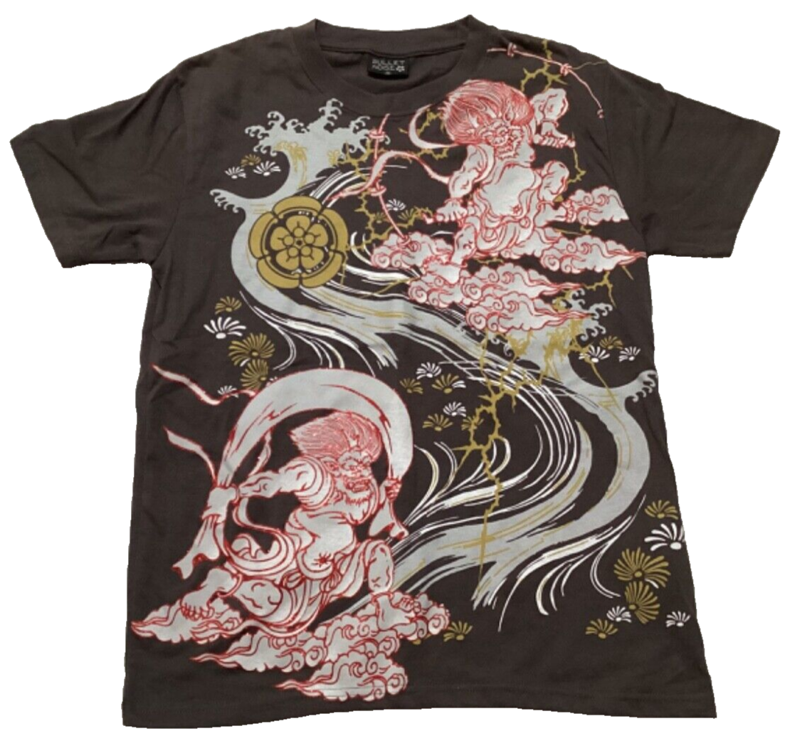 Bullet Noise T-Shirt M Japanese Street Wear Glitter Wind God
