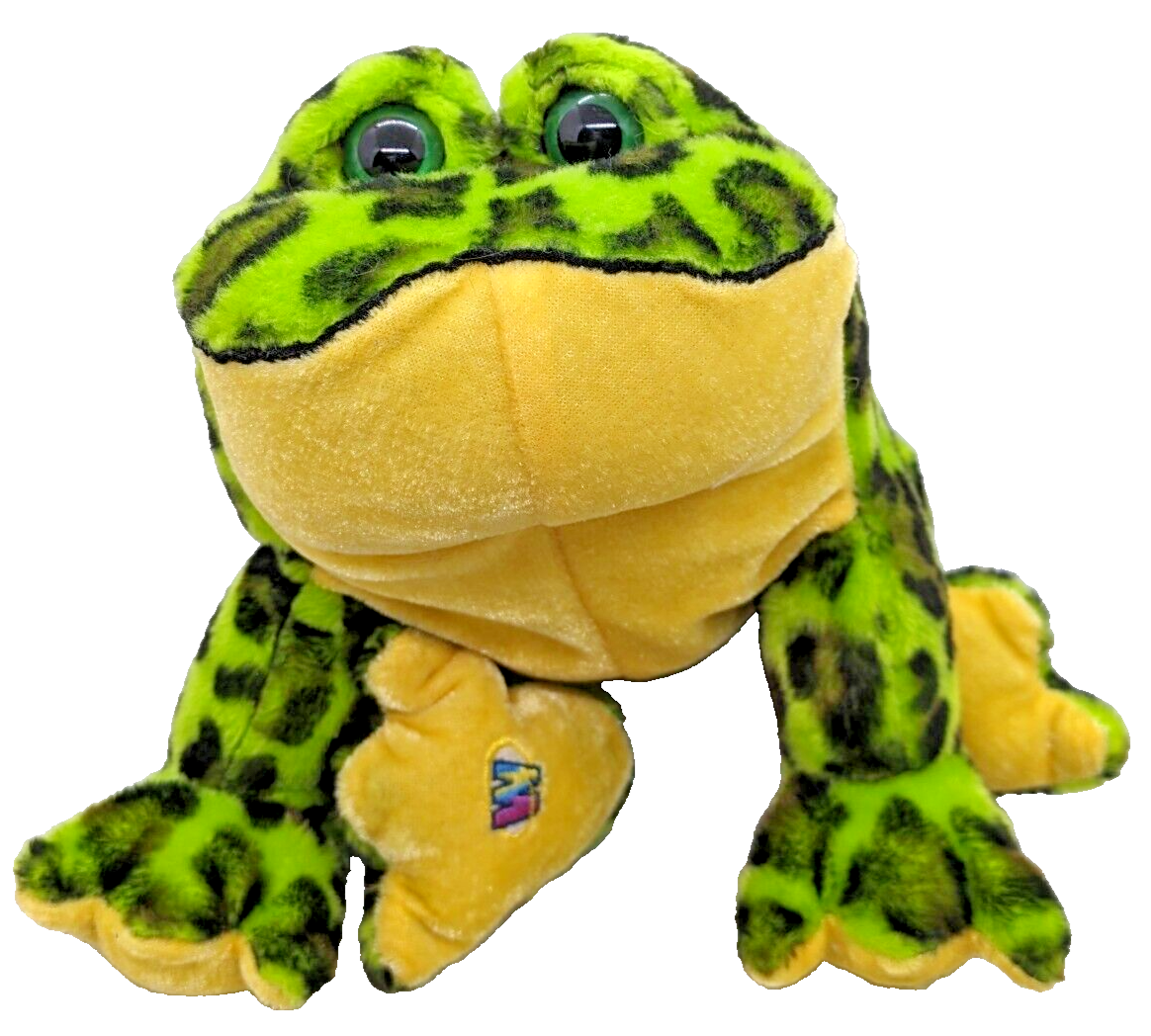 Ganz Webkinz Bullfrog Plush Stuffed Green Frog HM114 No Code