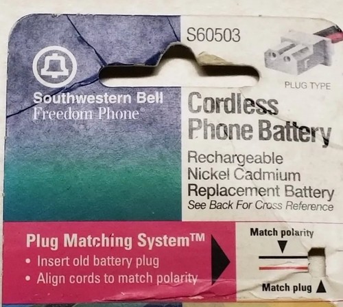 NEW Southwestern Bell Cordless Rechargeable Replacement Phone Battery S60503