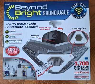 Beyond Bright Screws Into Light Socket with Built-In Bluetooth Speaker