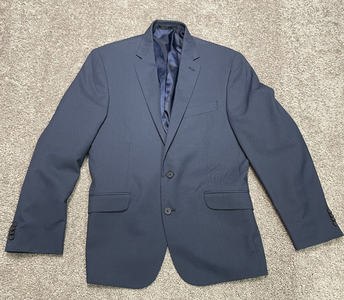 KENNETH COLE REACTION mens BLUE sport coat suit jacket blaze