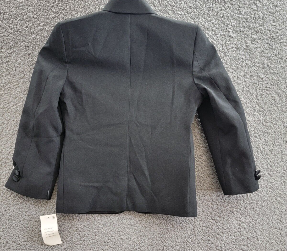 Nautica Single Breasted Jacket Little Boys 6 Noir Notch Lapel Button Closure - Picture 12 of 18