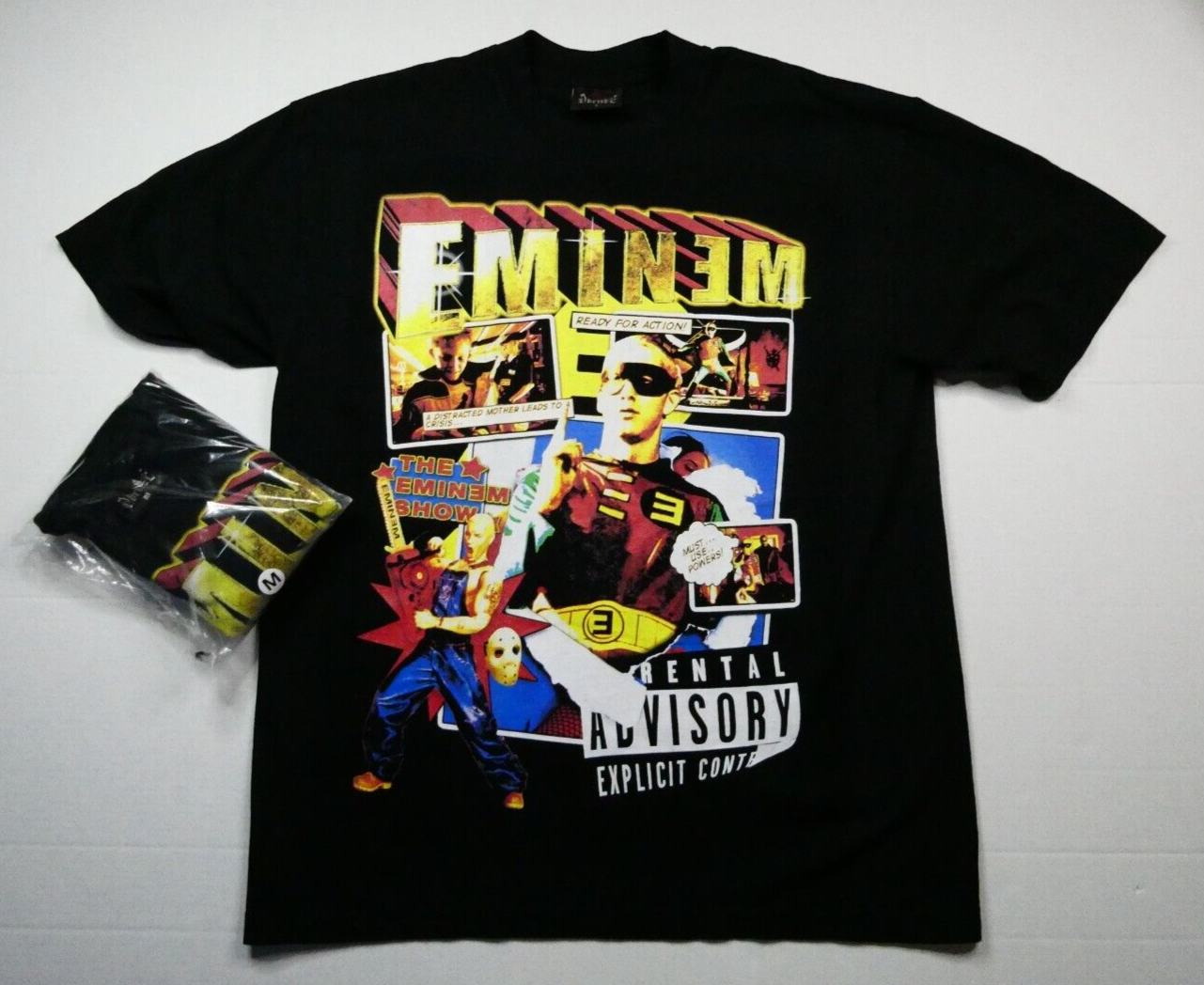 【 PROJECT】24SS★ Eminem T-shirt Deadstock Dbruze x Eminem Slim Shady Graphic Rap T-Shirt