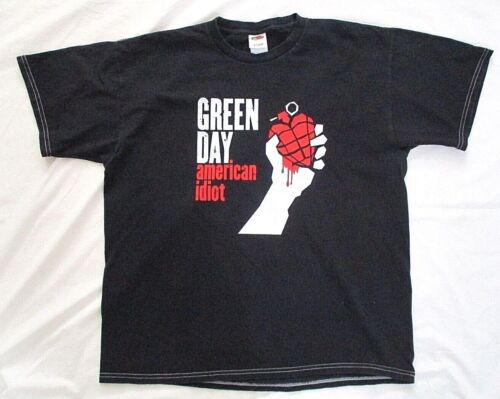 Green Day AMERICAN IDIOT, 2004 Tour, Vintage T-Shirt, X-Large, Never Worn