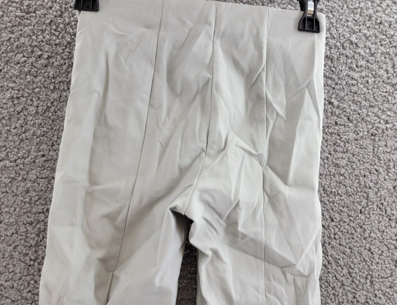Vince High Waist Pants Women's XXS Mint Stone Solid Cuff Slit Side Zip Closure - Picture 11 of 19