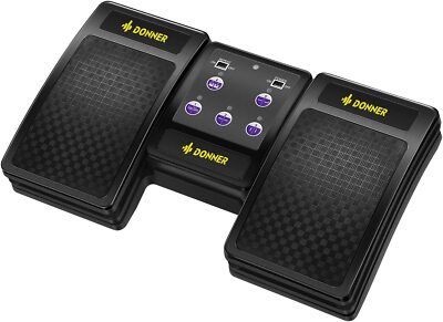   Donner Wireless Page Turner Pedal for iPad Tablets Phone Foot Pedal Recharge