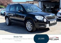 2012 Skoda Yeti 2.0 TDI CR [170] Elegance 4x4 5dr HATCHBACK DIESEL Manual