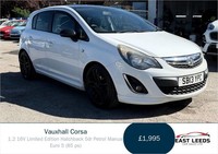 2013 Vauxhall Corsa 1.2 16V Limited Edition Hatchback 5dr Petrol Manual Euro 5 (