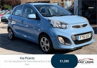 2011 Kia Picanto 1.0 1 Air Hatchback 5dr Petrol Manual Euro 5 (68 bhp) Hatchback