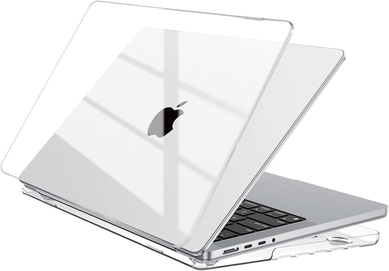 Eoocoo for Macbook Pro 14 Inch Case M5 M4 M3 M2 M1 2026-2021 Crystal Clear