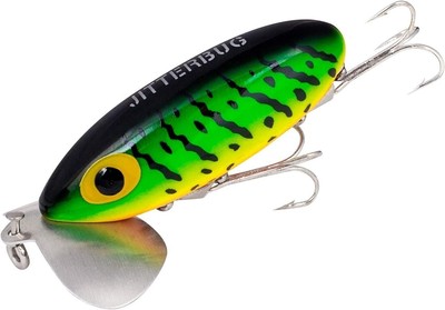 Arbogast Jitterbug 1/4 oz Fishing Lure - Fire Tiger