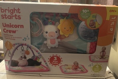 Infant Bright Starts Activity Gym Unicorn Crew Baby Play Mat