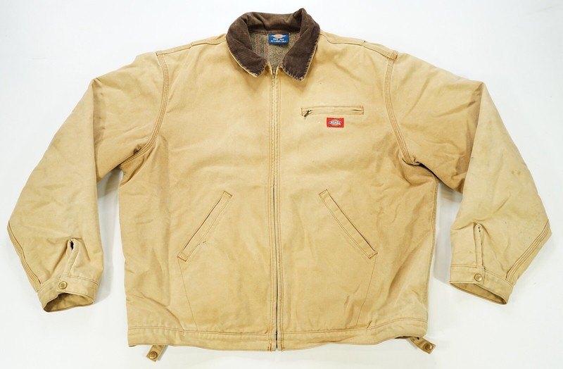Rare VTG DICKIES Spell Out Blanket Lined Full Zip Chore Jacket 90s