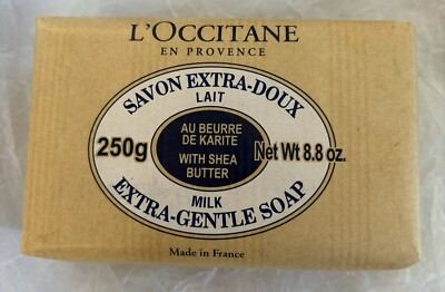L'OCCITANE EN PROVENCE SHEA MILK EXTRA GENTLE SOAP 8.8 OZ SEALED BAR